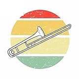 13cm x 12,4 cm para trombón, pegatina para parachoques de coche, pegatinas para ventanas de coche, Material de vinilo impermeable