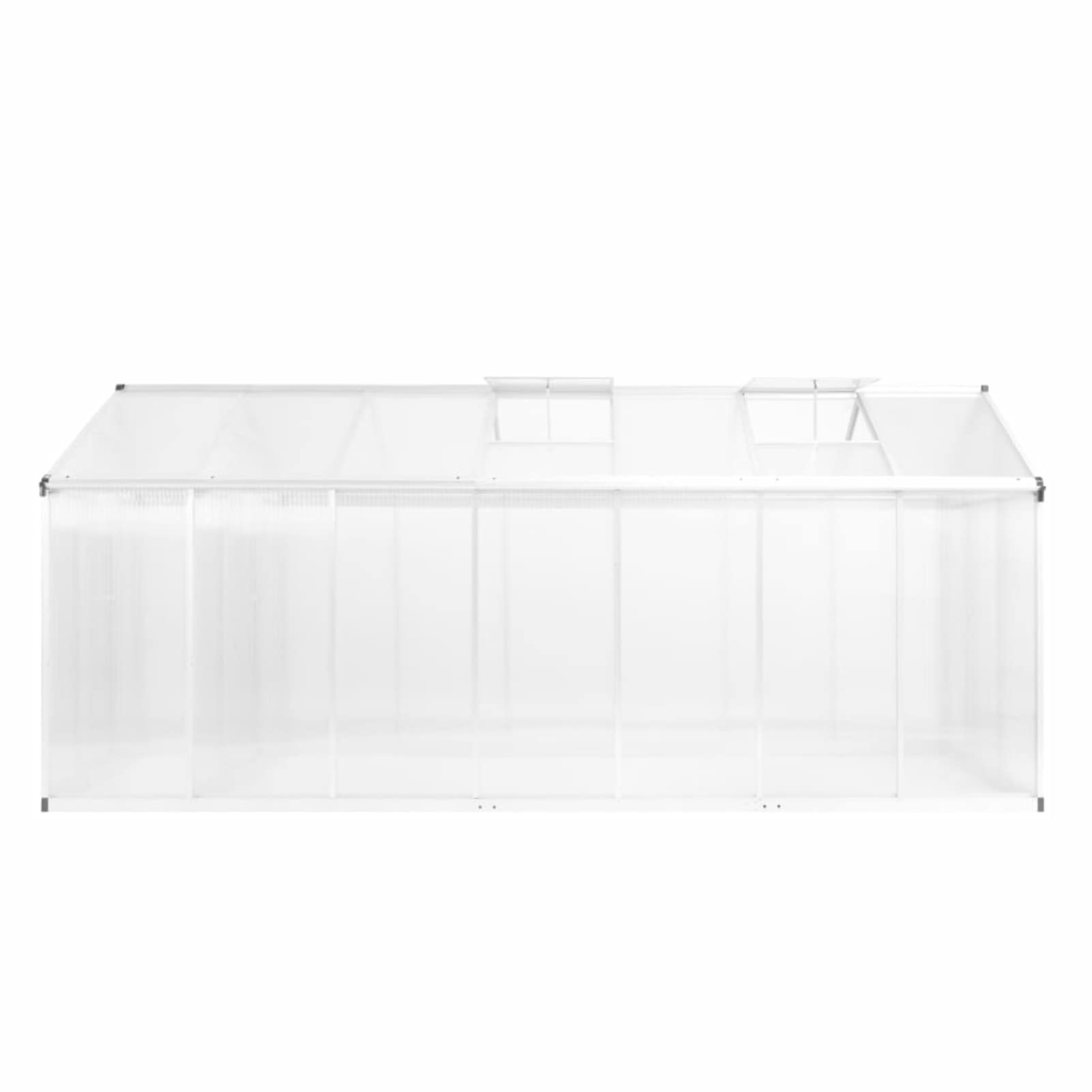 Aluminiowa szklarnia, szkło do ogrodu, szklarnia na pomidory, inspekt, szklarnia, odporna na warunki zimowe, duża 421 x 190 x 195 cm