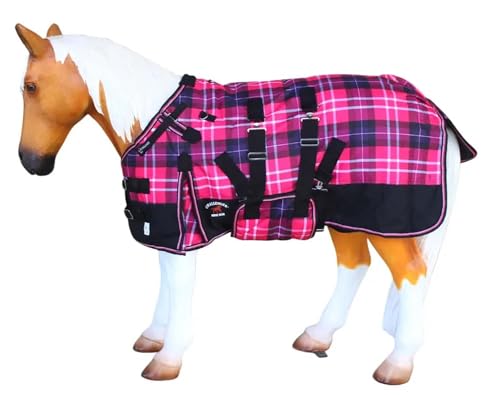 Image of CHALLENGER 1200D Foal Winter Blanket Miniature Pony Donkey Bellyband Turquoise Rustic