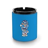 ドラえもん 灰皿 革製灰皿 丸い円筒形 アッシュトレイ 卓上 大容量 屋外 おしゃれ ステンレス おしゃれ 大容量 屋外 室内 防臭 車用 ブラック 洗いやすい インテリア コンパクト