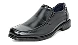 Bruno Marc Men's Leather Lined Square Toe Dress Loafers Shoes,Size 9,Black,GOLDMAN-02