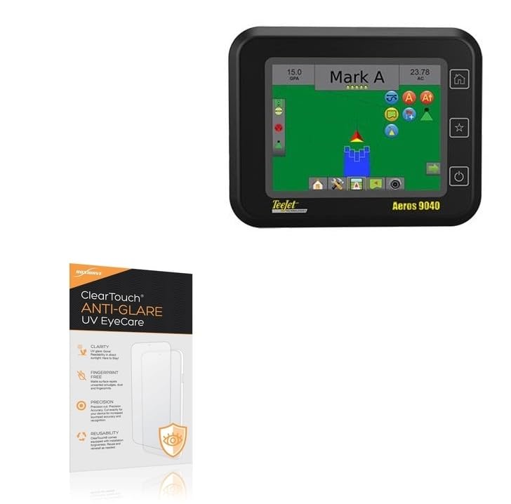 BoxWave Screen Protector Compatible With Teejet Aeros 9040 - ClearTouch Anti-Glare Anti-UV EyeCare (2-Pack), Filters out Harmful Blue Light Reduce Fatigue