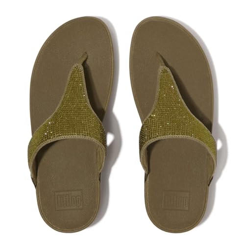 FitFlop Women's LULU Crystal Embellished Toe-Post Sandals4