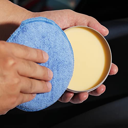 Image of FONAROLL Wax Applicator Pads Polishing Pads Microfiber Applicator Pad for Car Wax and Polishing (Blue 12Pcs)