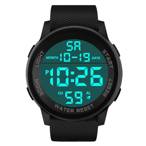 LsvtrUS Men's Military Watch Minimalist Outdoor Sports Army Electronic Waterproof Rubber Strap Wrist...