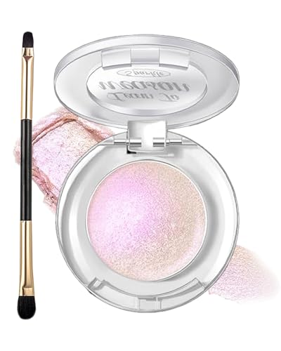 Holographic Chameleon Glitter Eyeshadow&Highlighter Palette,Color...