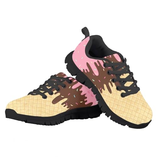 SYtrade Kids Casual Running Sports Shoes for Girls Black Sole Walking Lightweight Gym Sneaker4