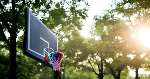 Gute LED-BSL-001 Basketball Hoop Lights,Remote Control Basketball Rim Led Light,8 Models Solar Light,Glow-In-Dark,Waterproof,Super Bright String,Ideal For Kids,Adults Playing At Night Outdoors Indoors thumb #7