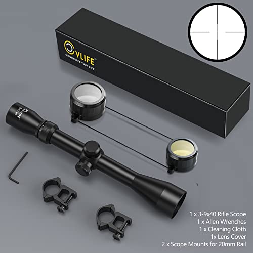 Cvlife RR-40-RE-FL 3-9X40 Optics R4 Reticle Crosshair Scope thumb #6