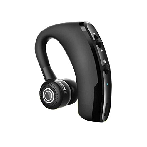 rongweiwang V9 Negro, Bluetooth 4.1 para Auriculares de reducción de Ruido Auriculares CVC6.0 Negro Negocio Auriculares inalámbricos de Voz Símbolo del Headset