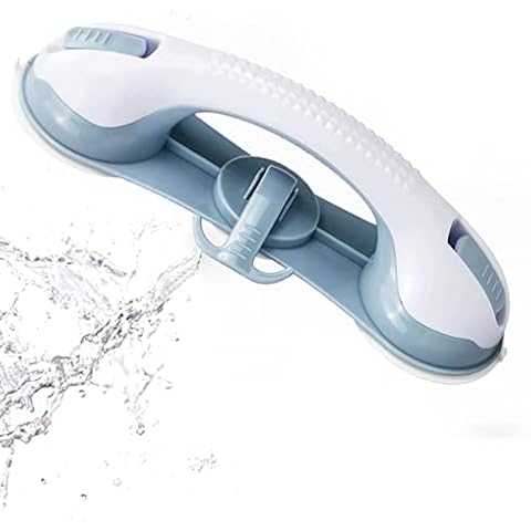 Fuutuu Grab Rail for Bathroom with 3 Suction Cups, Safety Handle, Mobility Aids for Elderly and Disability Aids, No Fixings Needed for Shower Cover