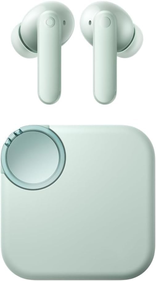 Buds 2 Wireless Earbuds Compatible with CMF 48 dB Hybrid ANC, 55 Hours Battery Life, 11 mm PMI Driver, 6 HD Microphones and Spatial Audio, IP55 Waterproof (Light Green)