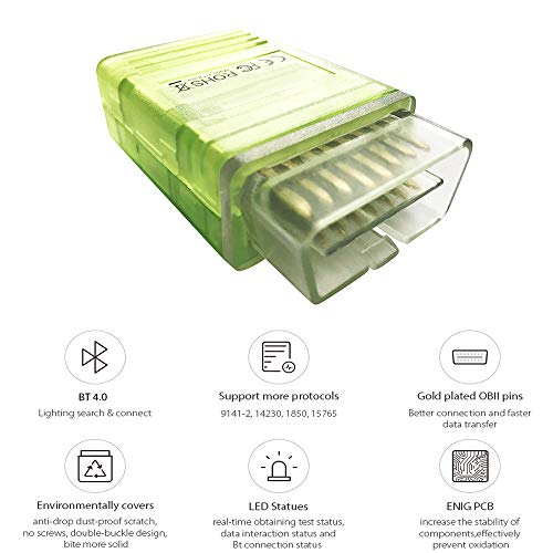Honeytecs OBDII Scanner de Diagnóstico FASLINK M1 BT 4.0 OBDII Leitor de Código Ferramenta de Diagnó