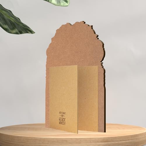 Hund Geschenk Holzkarte - Hundejahre Geburtstagskarte | Hundeliebhaber Deko, Lustiges Hundemotiv, Geschenk für Hundehalter, Hund Geburtstag, Lustiges Geschenk für Hundebesitzer, für Hundeliebhaber