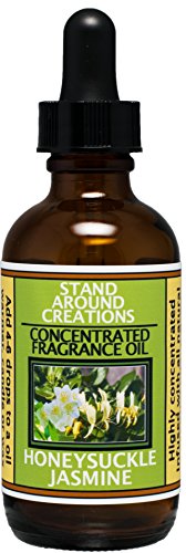 Stand Around Creations Premium Concentrated Fragrance Oil - Scent - Honeysuckle/Jasmine :A Strong Floral Bouquet w/hints of pear. Natural Essential Oils (2 fl. oz.) Stand Around Creations Premium Concentrated Fragrance Oil - Scent - Honeysuckle/Jasmine :A Strong Floral Bouquet w/hints of pear. Natural Essential Oils (2 fl. oz.)