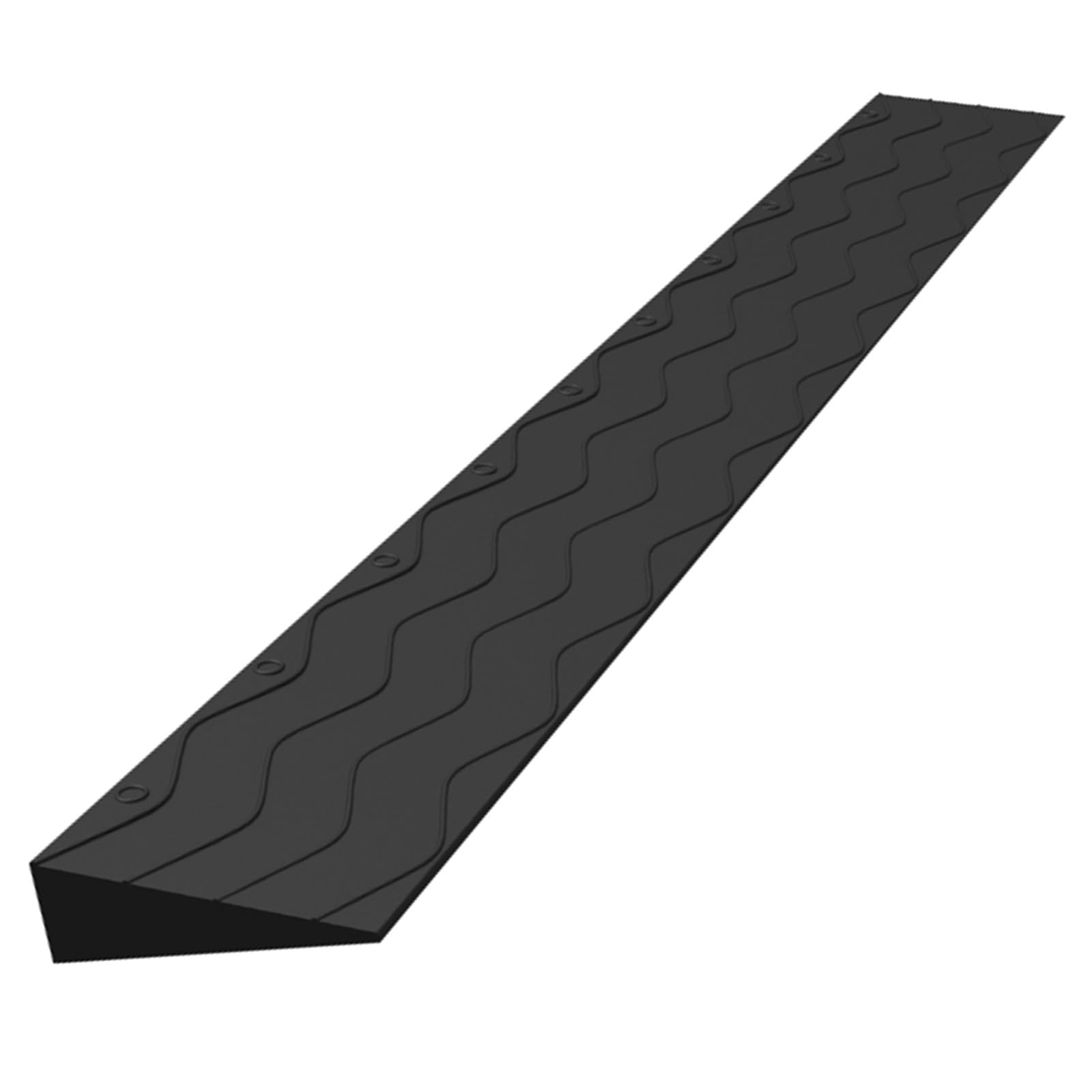 Rampa de Acceso for Silla de Ruedas, Antideslizante y Resistente al Desgaste, Placa de plástico for accesos en Pendiente, Adecuada for Puertas, bordillos y Scooters.(Black,100 * 16 * 7.5cm)