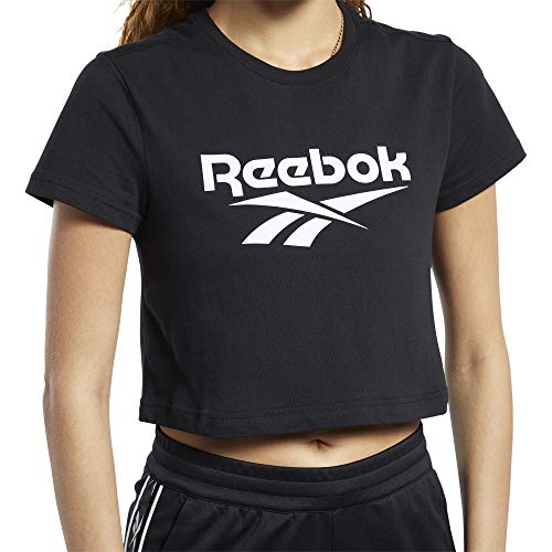 Image of Reebok Women's Solid Regular Fit Sports T-Shirt