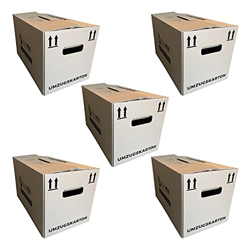 Umzugskartons, Bücherkartons, Aktenkartons | 600 x 330 x 350 mm, bis zu 40 kg | extra stabil & extra groß | aus Recyclingpapier & mehrfach benutzbar | große Verpackungskarton für den Umzug 5 stk. Umzugskartons, Bücherkartons, Aktenkartons | 600 x 330 x 350 mm, bis zu 40 kg | extra stabil & extra groß | aus Recyclingpapier & mehrfach benutzbar | große Verpackungskarton für den Umzug 5 stk.