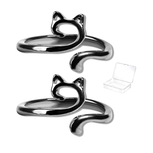 Image of Namifin Crochet Ring for Fingure Adjustable Crochet Tension Ring Yarn Tension Rings Easy Crocheting Crochet Accessories Mother Grandma Thanksgiving Presents
