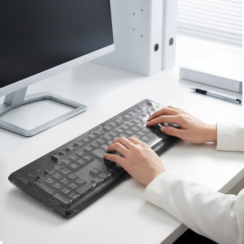 50 protectores de teclado desechables universales miniatura 6