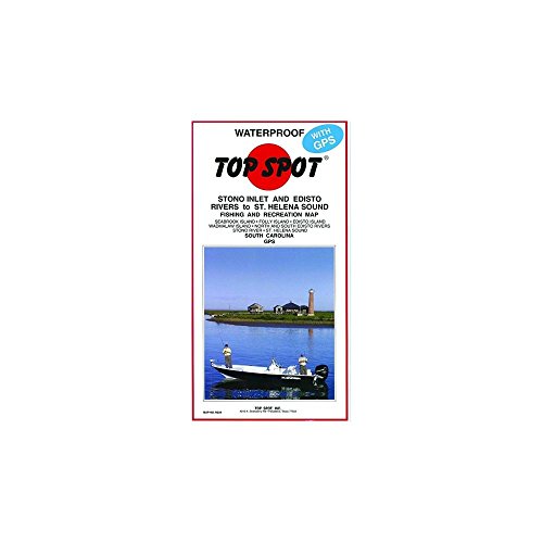 Topspot Fishing Map from Stono River Folly Island to Frip Island