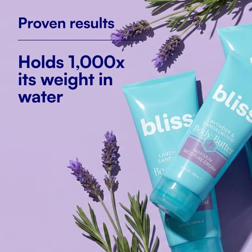 Image of Bliss Lavender and Sandalwood Body Butter Moisturizer - 6.7 Oz - Non-Greasy