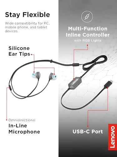 Lenovo Legion E510 Écouteurs Avec fil Ecouteurs Jouer USB Type C Neuf - vue 8
