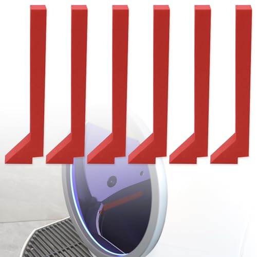 Terixe 6 Pack Red Foams for Els Pet Litter Box Replacement Parts for Self-Cleaning Cat Litter Box Precisely Cut EVA Material Prevents Cat Litter from Spilling