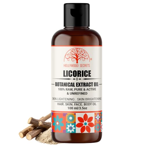 Image of Organic Pure Liquorice Mulethi Licorice Oil Skin Brightening 100 ml