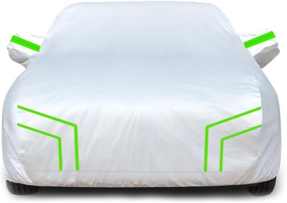 Car Cover Compatible with Toyota Yaris TS 2007-2010,Heat-Insulating, dust-Proof, Sun-Proof, All-Weather Protection Outdoor car Cover (Silver Green)
