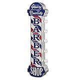 American Art Decor Vintage LED Marquee Wall Decor - Battery Operated Metal Wall Art With LED Light B