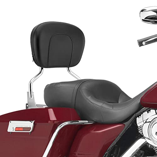Mofun Passenger Backrest Sissy Bar With Mounting Rack Docking Hardware Kit Fits For 1997-2008 Harley Touring Road King Street Glide Electra Glide Road Glide Detachable #TOP2