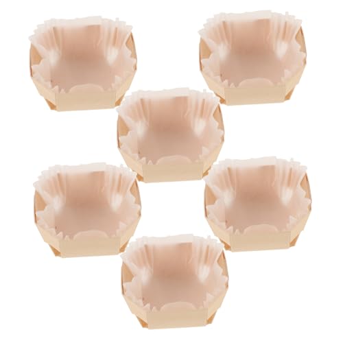TIDTALEO 1set Teglie Per Pane Carta Con Scatola Legno Stampo Usa e Getta Per Muffin Torte e Dolci Adatto Per Forno e Pasticcerie