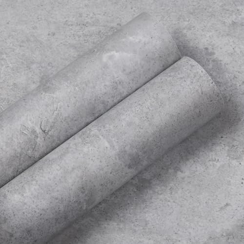 Self-Adhesive Wallpaper Cement Concrete Wall 40 x 1000 cm, Remova...