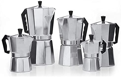 Italian Espresso Maker 6 Cups Italian Stove Top Coffee Percolator Moka Pot 6 Cups / 300ml