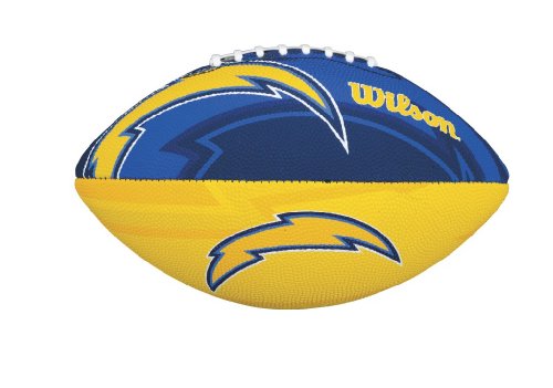 Wilson F1534XB NFL San Diego Chargers Logo Mini Ball American Football Composite