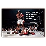 Muhammad Ali Boxing Sonny Liston Poster Größe 15