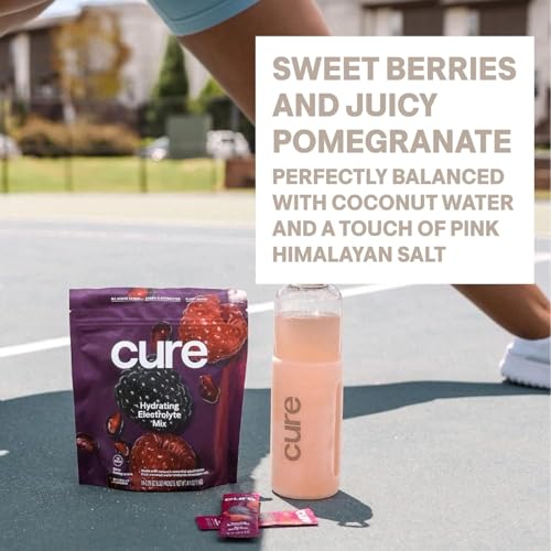Image of Cure Hydration - Electrolyte Drink Powder Berry Pomegranate 28 Packets
