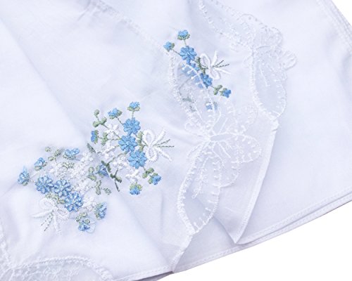 Cotton Embroidered Ladies Lace Handkerchiefs Pack ¡­ #TOP6