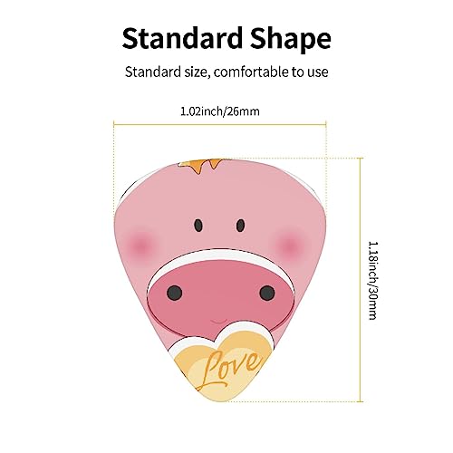 Lovely Pig Lot de 12 médiators tendance et durables pour guitare électrique, ukulélé - Les Beatles, Paul McCartney, John Lennon, RIngo Starr, George Harrison Lovely Pig Lot de 12 médiators tendance et durables pour guitare électrique, ukulélé – Image 5