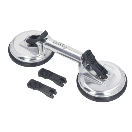 Glass Suction Cup Vacuum Suction Cup Heavy Duty Glass Puller 120kg Horizontal Force Industrial Suction Cup Lifter Tool Aluminum Alloy for Granite Floor Mirror Marble
