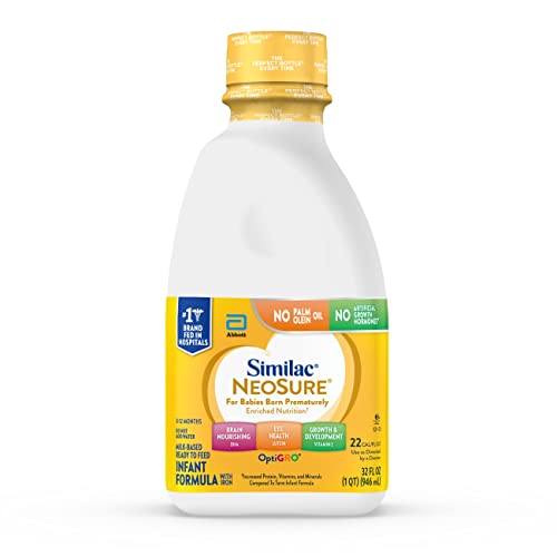 Similac NeoSure Premature Post-Discharge Infant Formula Ready-to-Feed Baby Formula 32-fl-oz Bottle