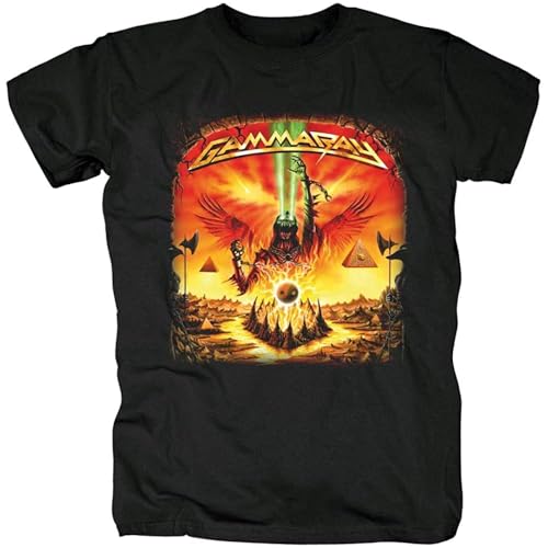 IVELLDAY Bloodhoof Gamma Ray Heavy Metal Top Tee T-Shirt Men in Summer Asian Size Black L