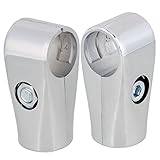 Fácil de configurar y montar rdexp plata 2 way 25 mm ID tendedero de aluminio abrazadera de tubo de tubo redondo conector tubo Set de 2