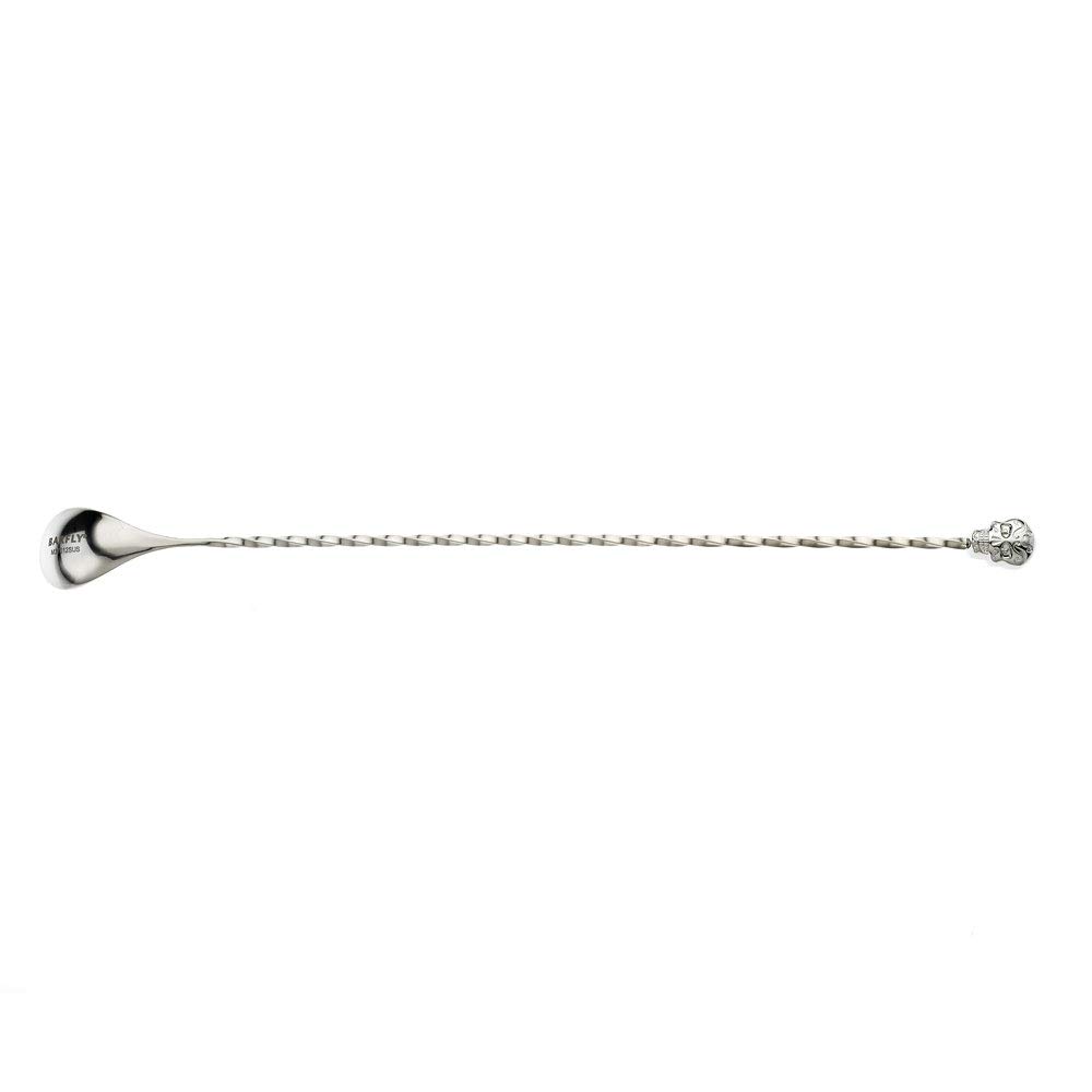Barfly Bar Spoon Cocktail Stirrer 33 cm Sugar Skull End Stainless Steel - Image 2