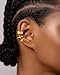 Risamil 14K Gold Plated Ear Cuffs Earrings for Women Non Piercing, Cuff Earrings Trendy Stack Stackable Hypoallergenic Dainty Cubic Zirconia Cartilage Hoop Earring Fashion Jewelry Set