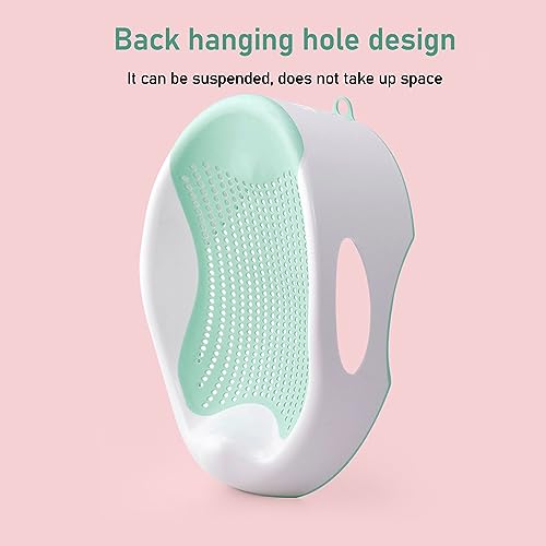 Image of Baby Bath Support, Slipless Shower Net, Lying Bathing Mat, Universally Compatible, Secure and Stable, Compact and Portable (Green)