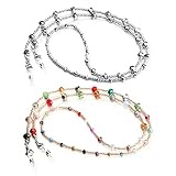 humlbird 2 Pcs Glasses Chain Mask Lanyard Strap Mask Chain Face Mask Holder Around Neck Eyeglass Cha