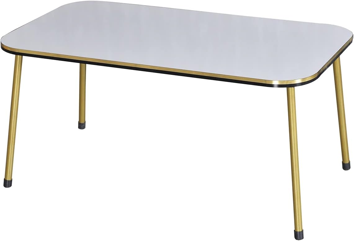 4 Piece Living Room Table Set, SUNRISE HOME DECOR - 1 Coffee Table and 3 Nesting Tables, NO-Tools Assembly (White/Gold, Rectangle Coffee Table/Round Nesting Tables) : Home & Kitchen