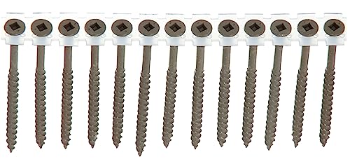 Senco Tornillos para madera exteriores 8x3 pulgadas cabeza cuadrada, pack 800 unidades miniatura 2